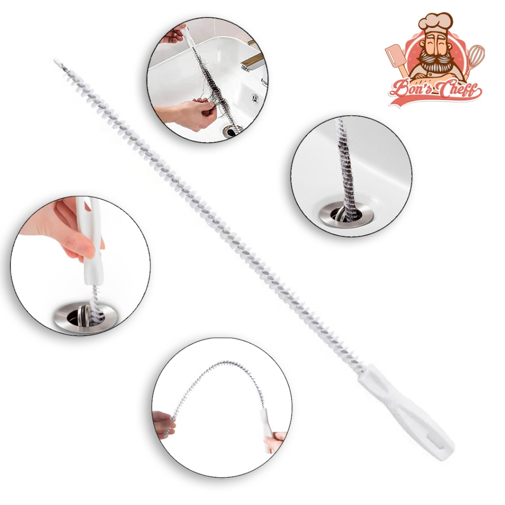 Escova Desentupidor De Pia De Nylon 45cm em Oferta na Shopee