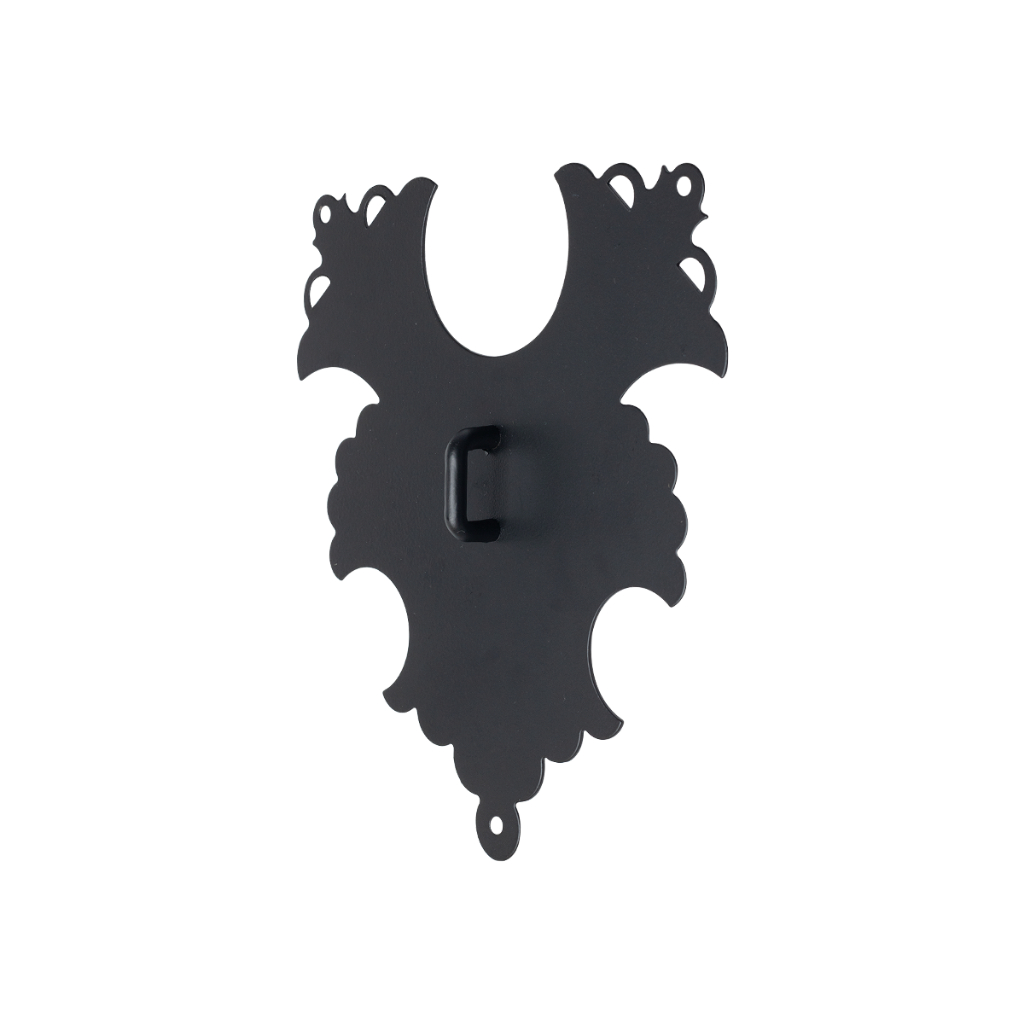 Medalhão Fecho Antigo P/ Baú Estilo Rustico Preto Colonial