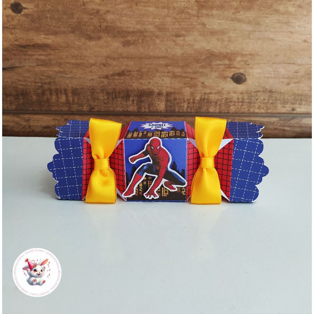 LEMBRANCINHA PERSONALIZADA - 5 CAIXA BOMBOM HOMEM ARANHA - CAIXA PERSONALIZADA