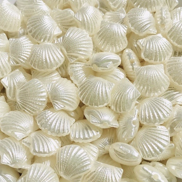 50 Peças Entremeio Miçanga Concha do Mar Perolado Pulseira Piscina Verão Praia em Oferta na Shopee