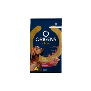 Ração Origens Class para Cães Adultos Sabor Carne e Frango - 10KG em Oferta na Shopee