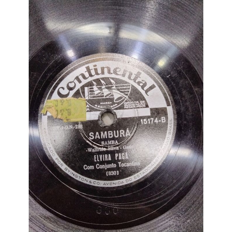 LP 78 rpm Elvira pagã arrasta pé samburá (raridade)