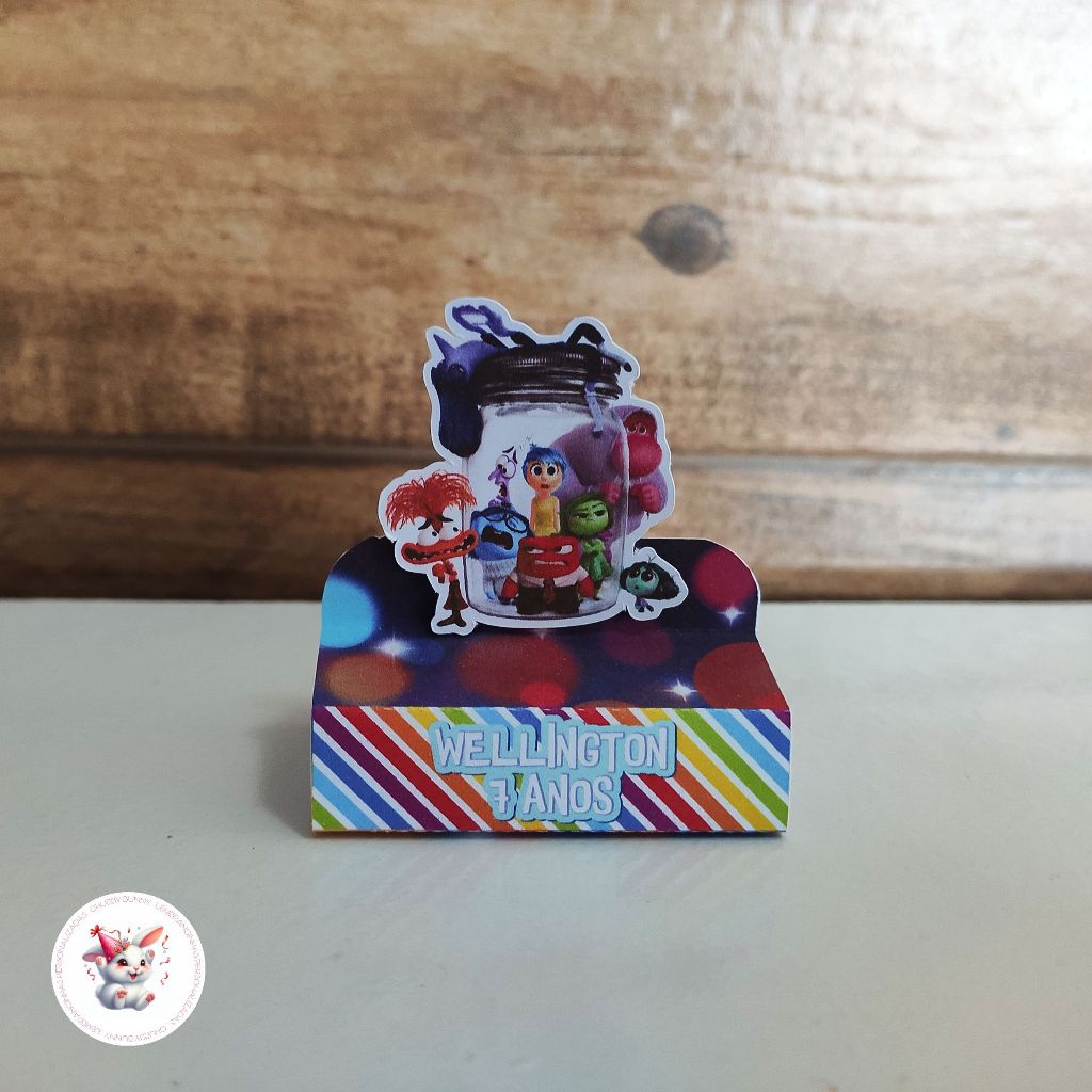 LEMBRANCINHA PERSONALIZADA - 10 CAIXA BIS DUPLO DIVERTIDAMENTE - PAPELARIA PERSONALIZADA - PERSONALIZADOS