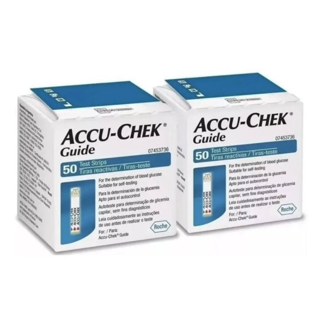 Kit 2x50 Accu-chek Guide (100 Tiras Reagentes) Promoção