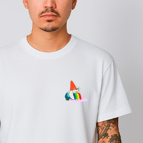 Camiseta Gravity Falls - Gnomo Premium 100% Algodão Fio 30.1 Meia Malha Penteada
