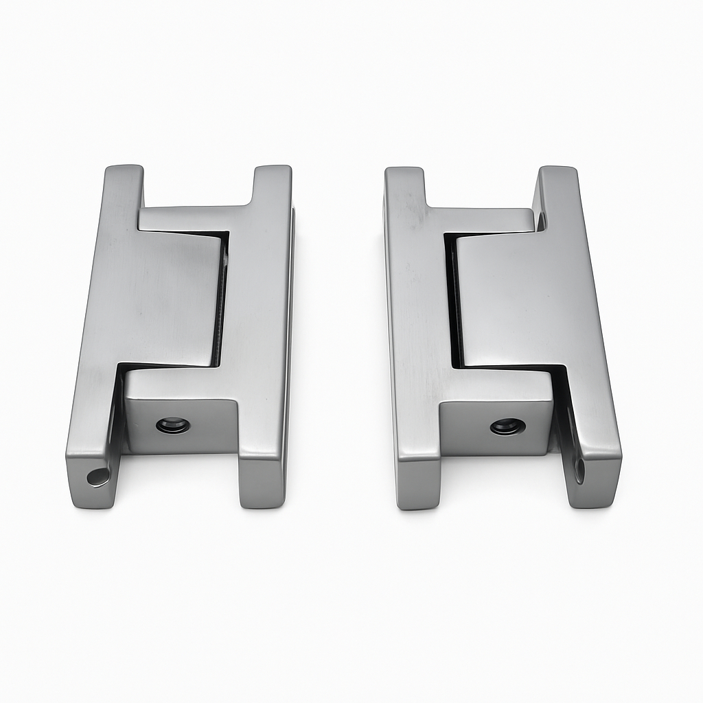 Par Dobradiça N6 Alumínio Cromado P/ Balcão Freezer- refrigeração