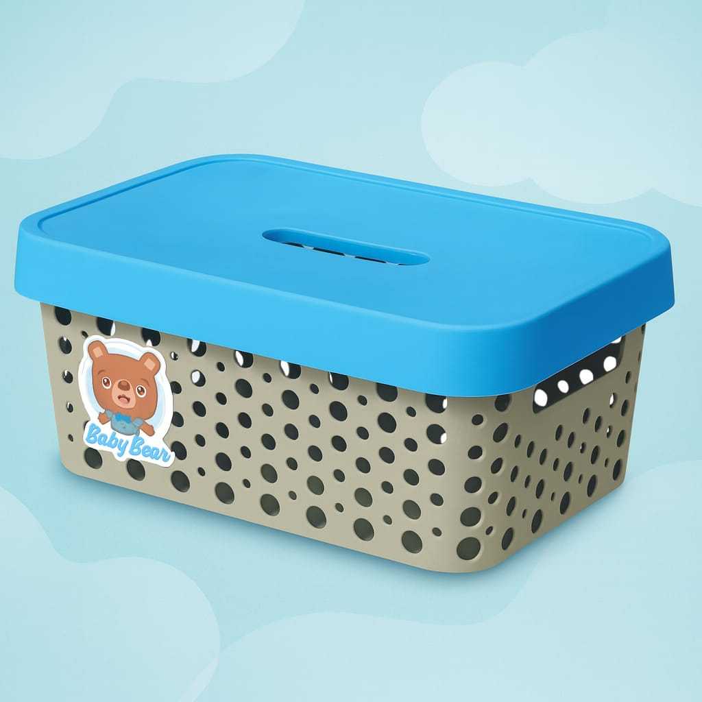 Cesto Organizador Quarto Bebê infantil linha Baby Caixa Organizadora Usual Utilidades