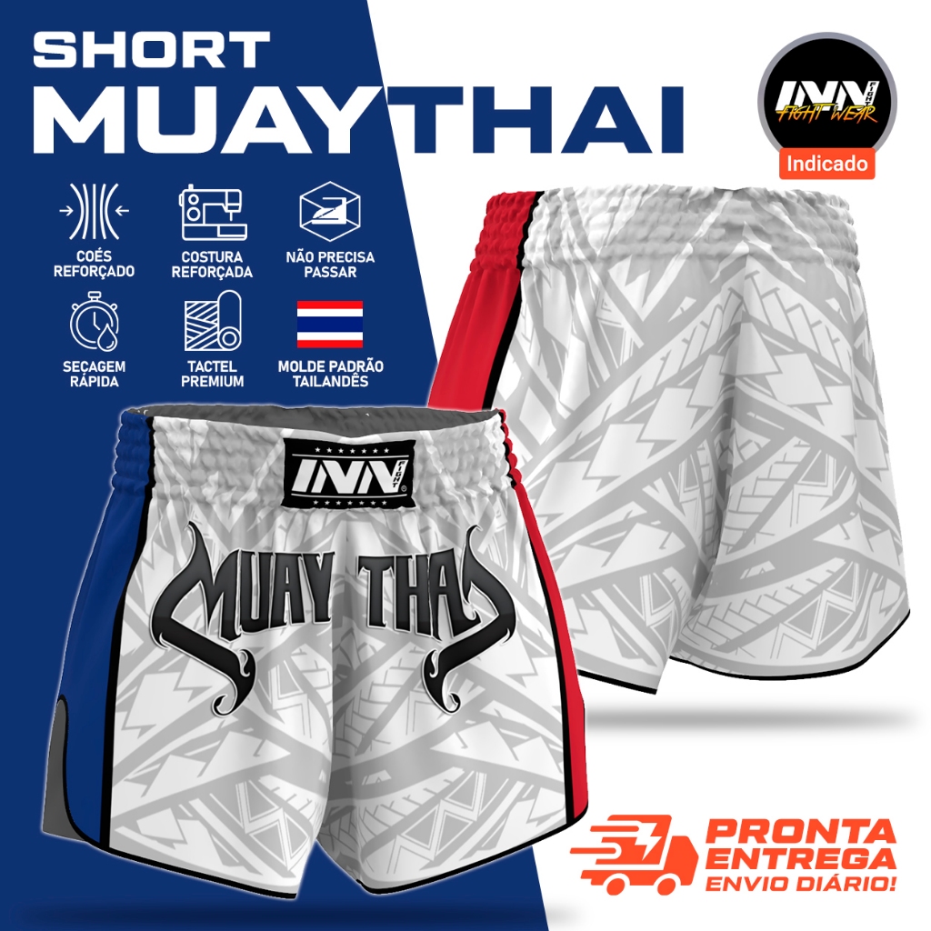 Short Bermuda Muay thai Tribal Spirit Tailandês Inn Fight Unissex