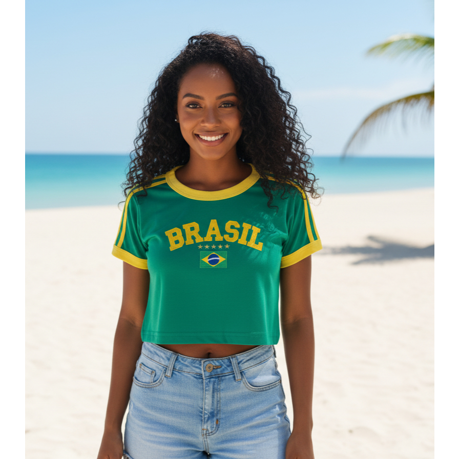 Cropped Verde Bandeira: Onde Comprar | BuscaProdutos