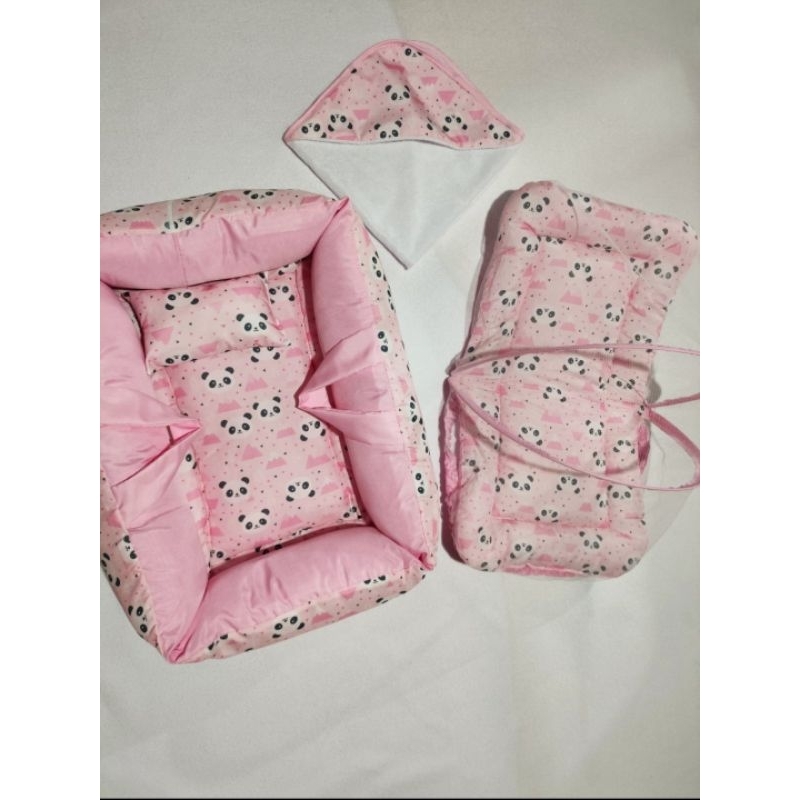 Kit Bonecas Ninho Berço Toalha Infantil