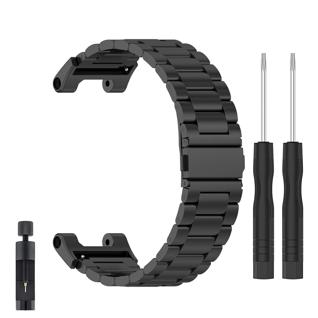 Pulseira Metal Elos de aço inox para Smartwatch Amazfit T-Rex 1 e T-Rex PRO de Engate Rapido