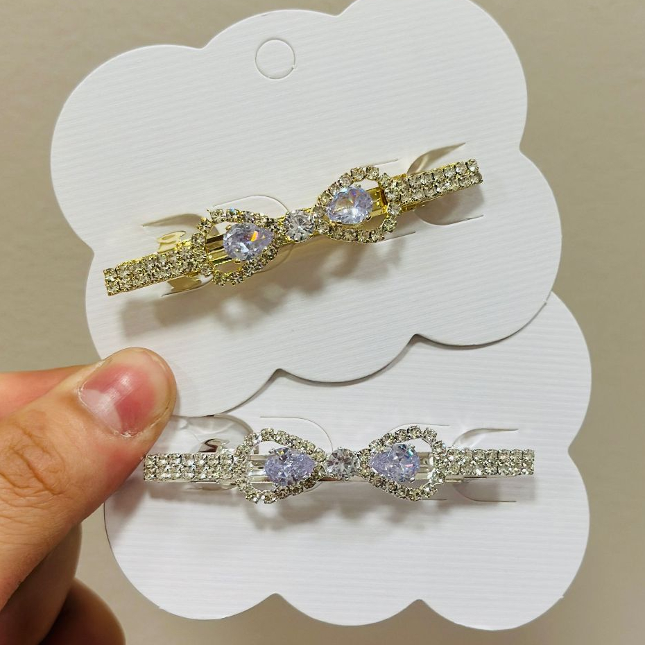 Presilha de mola com strass da moda feminina 6.5cm em Oferta na Shopee