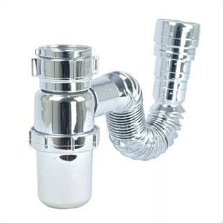 Sifão Sanfonado Universal Copo Cromado Ssuc2 - Astra Cor Prateado em Oferta na Shopee