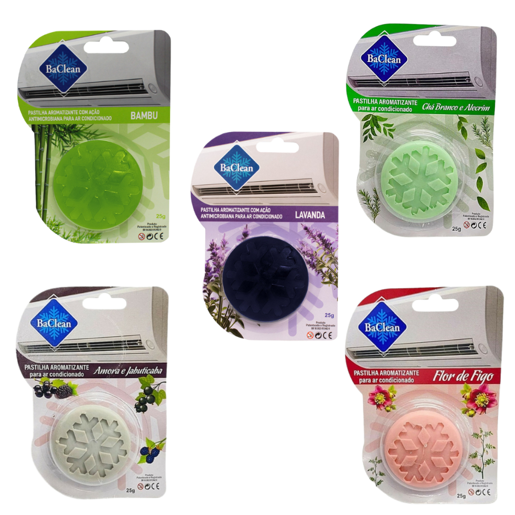 Kit 5 Pastilha Bactericida Aromatizante Ar Condicionado em Oferta na Shopee