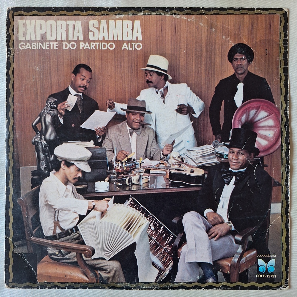 DISCO DE VINIL LP - EXPORTA SAMBA – GABINETE DO PARTIDO ALTO (1982)