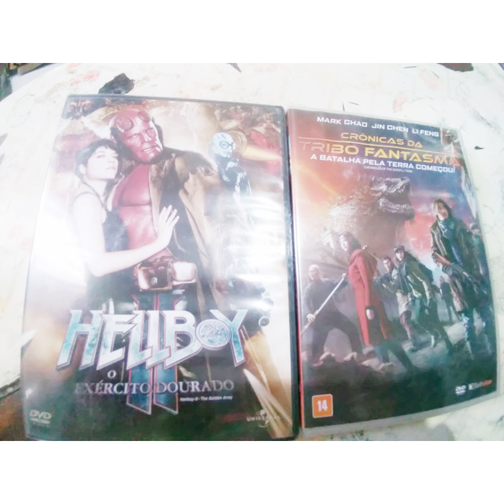 Kit 2 DVDS - Hellboy + Crônicas da Tribo Fantasma - Originais e Lacrados