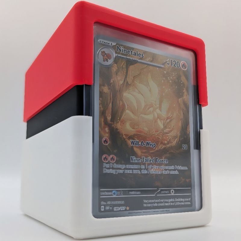 Caixa de Deck para Cartas TCG aceita Toploader 3x4  Armazenamento  e Compacto compatível TCG, Pokémon, Magic e Yu-Gi-Oh!