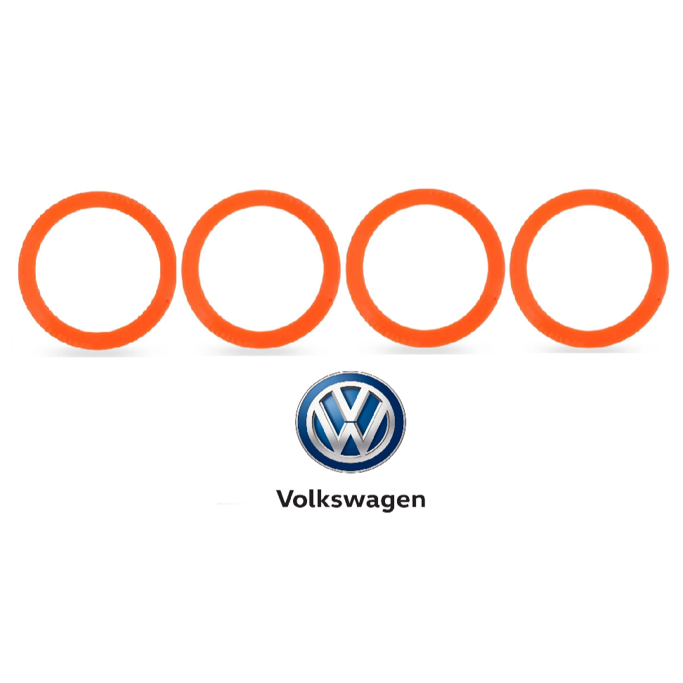 Kit 4 Anel Centralizador Volkswagen De Rodas Esportiva Liga VW Leve 73,0mm
