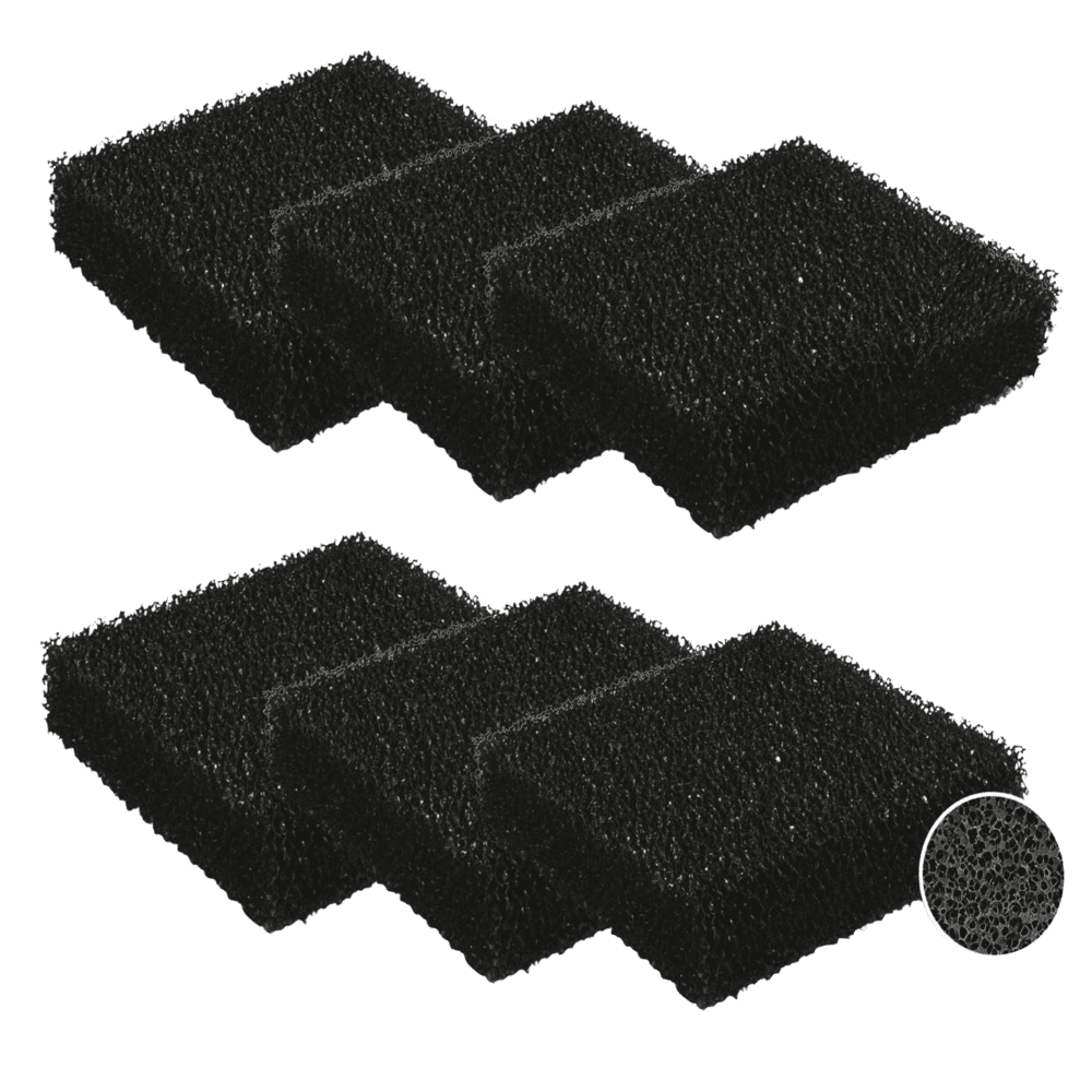 Kit Extra 6 Esponjas Filtrantes de Carvão Ativado Exclusivo para Fonte Bebedouro Gato é Vida®