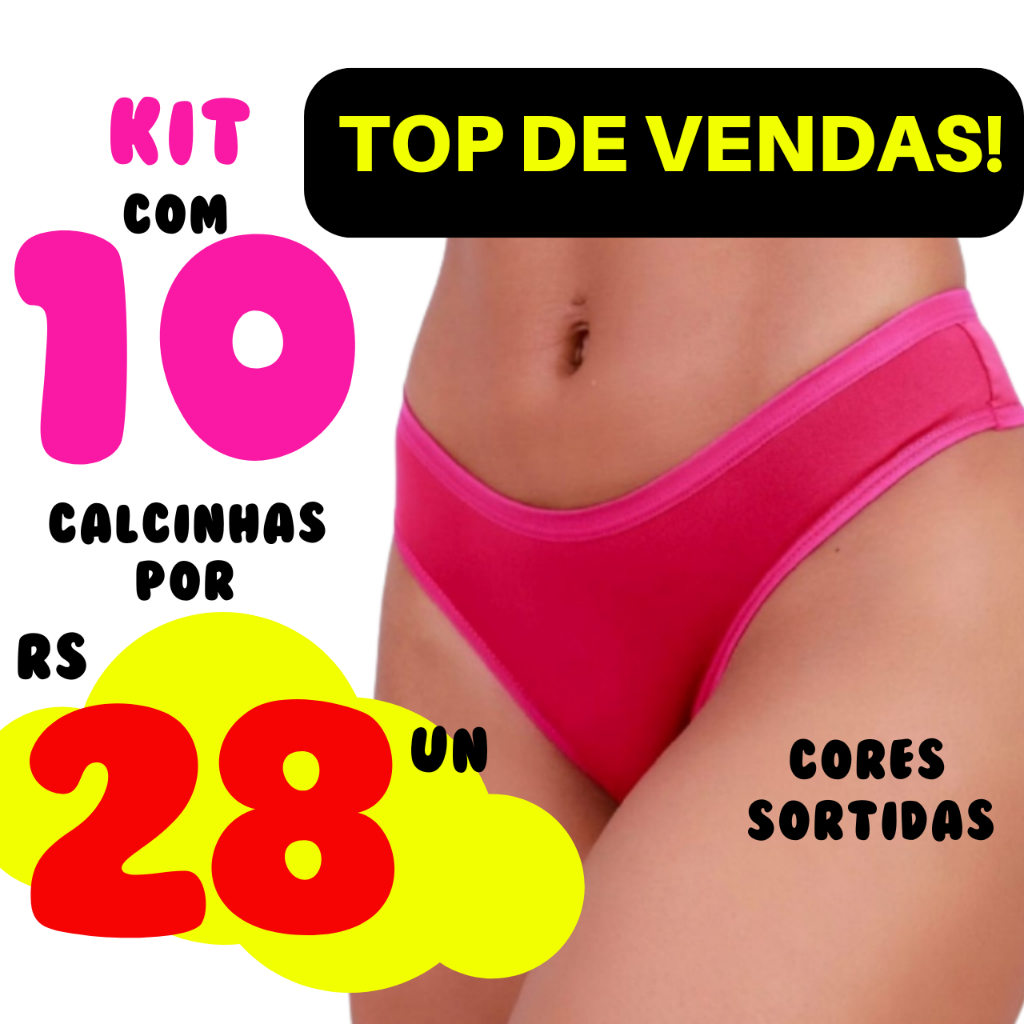 Kit Calcinha Aldulto de Microfibra/Algodão calcinhas tanga em Oferta na Shopee