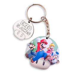 Chaveiro Super Mario Com Pingentes Personalizados Lembrancinha Aniversário