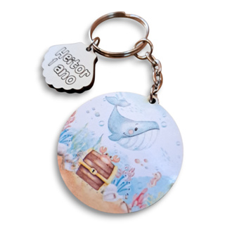 Chaveiro Fundo Do Mar Com Pingentes Personalizados Lembrancinhas em Oferta na Shopee