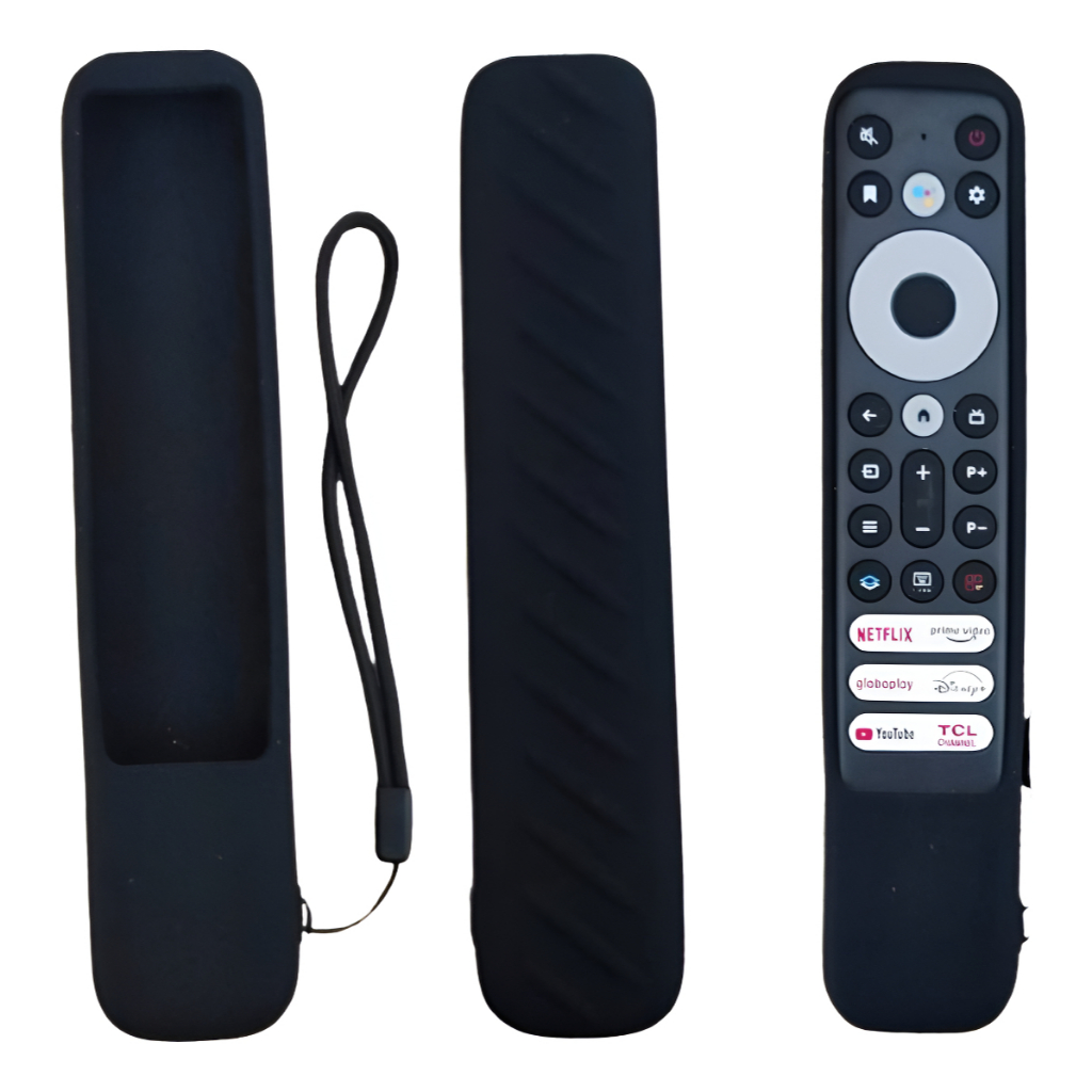Capinha Silicone Para Controle Remoto Tv TCL Semp Smart Rc802v Teclas Youtube Netflix Prime Vídeo