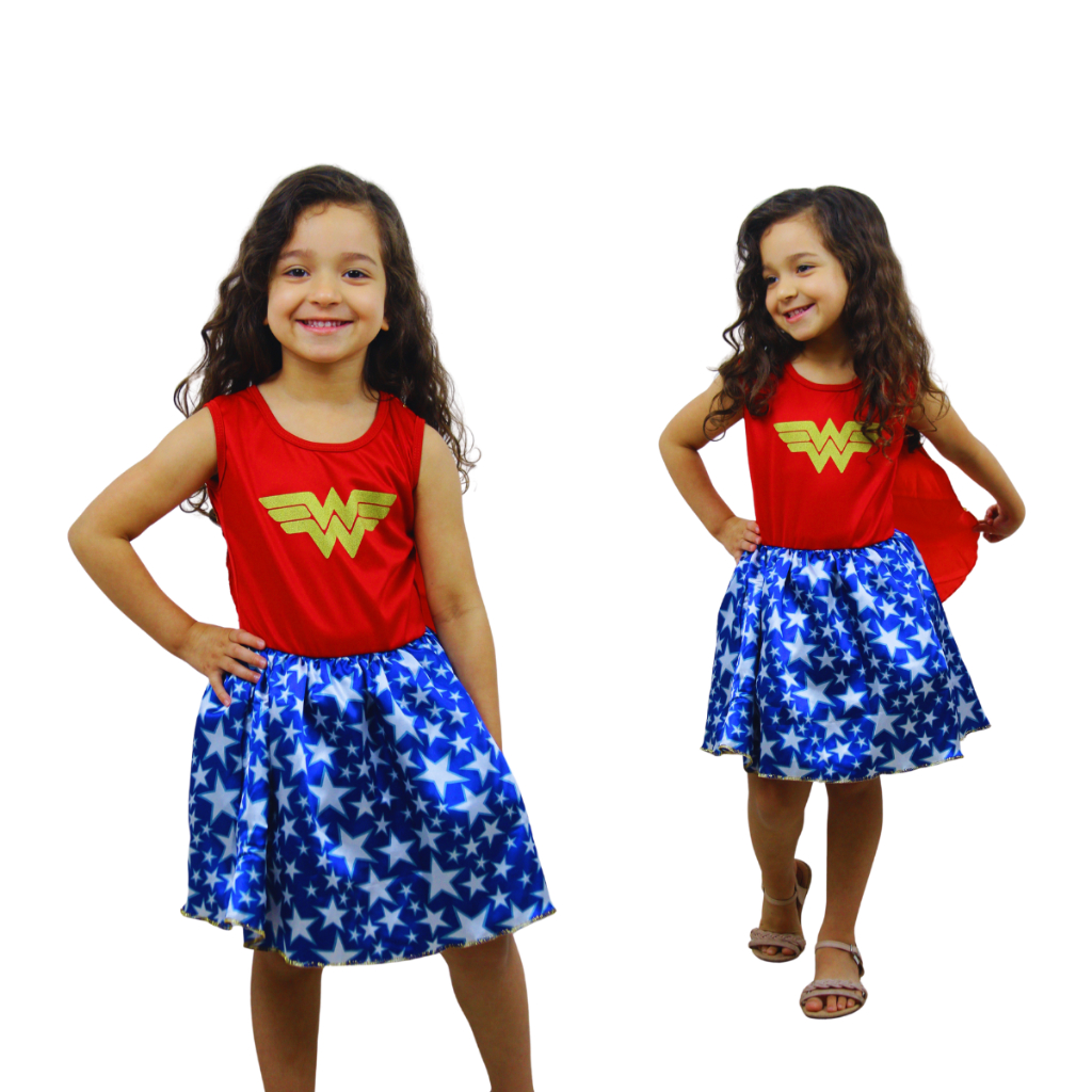 Fantasia Infantil da Mulher-Maravilha da Liga da Justiça - 2 — imagem 2 de 2