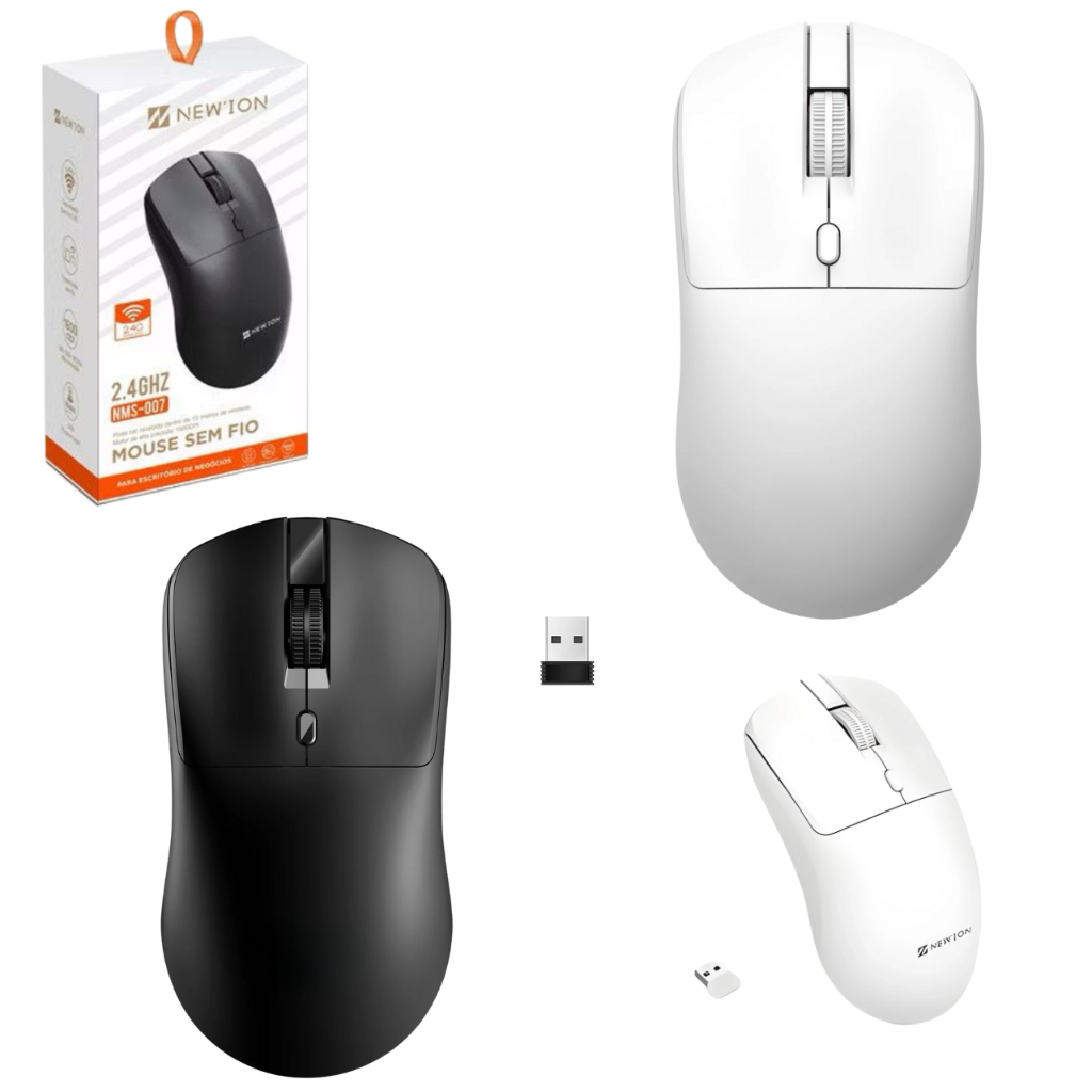 Mouse Sem Fio Gamer Portátil 2.4G 1600 DPI Wiresless Alta Precisão Ergonômico Escritório Notebook PC em Oferta na Shopee