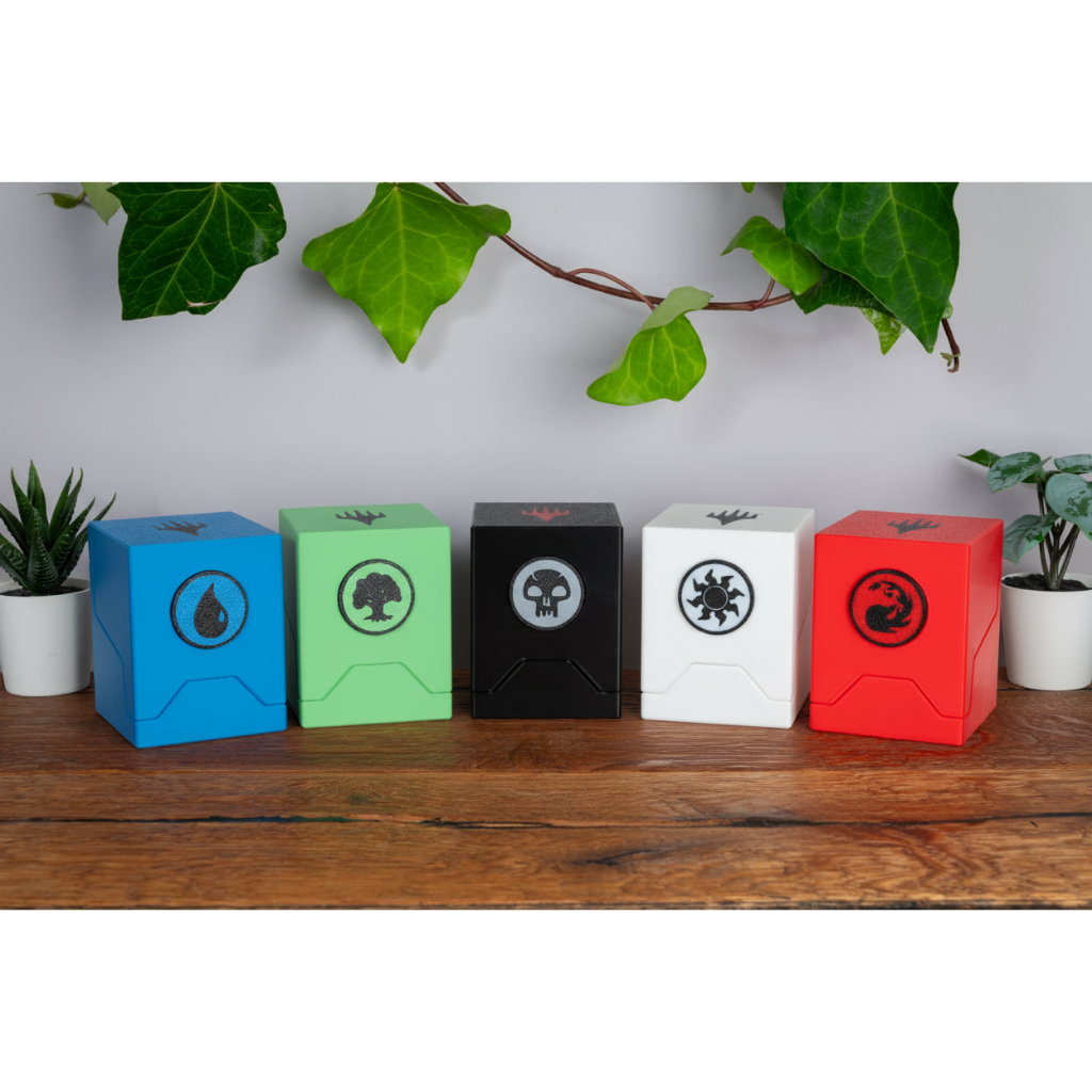 Caixa de cartas Deck Box MTG - Magic: The Gathering para 100 cartas com sleeves duplos