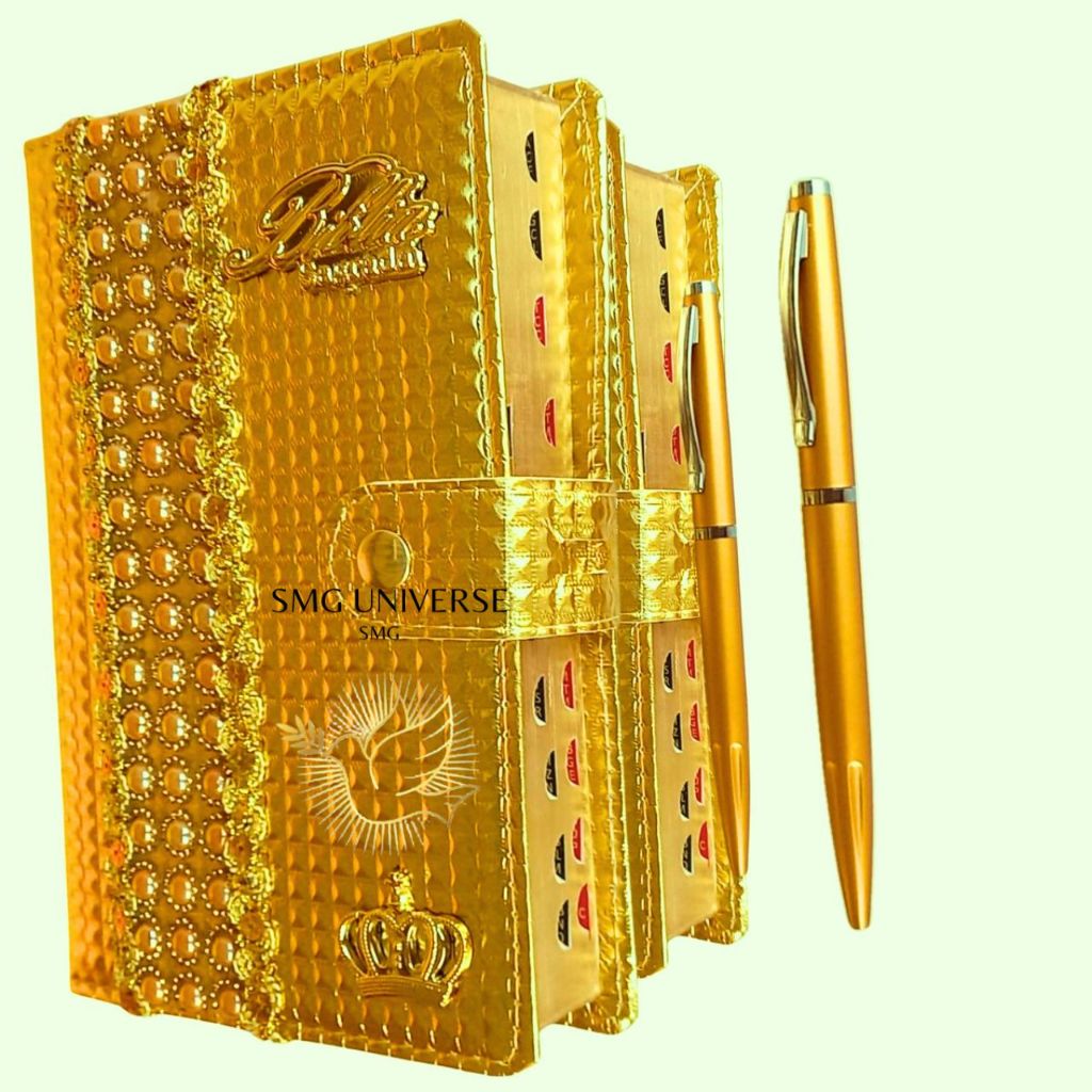 Biblia Sagrada Letra Hipergigante Luxo Com Harpa Dourada Gold Evangélica