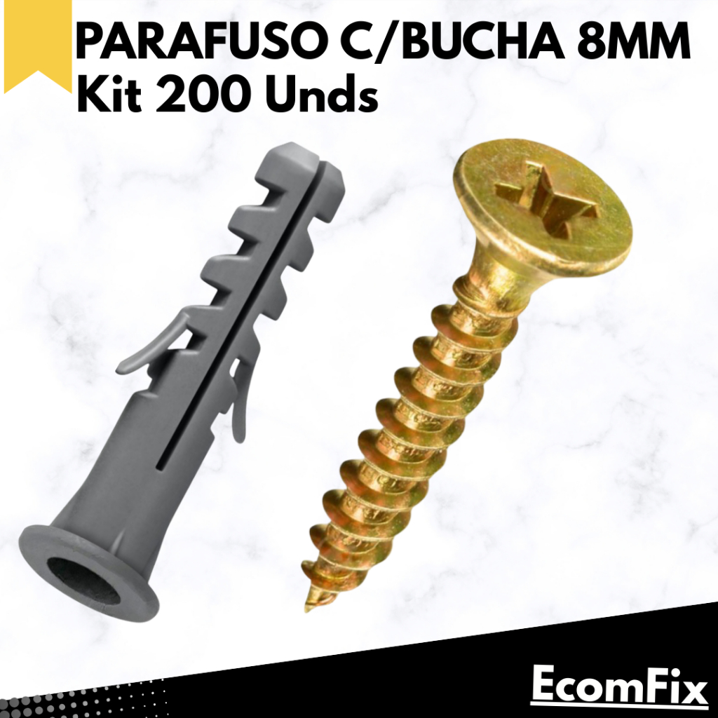 Bucha 8mm Parede: Onde Comprar | BuscaProdutos