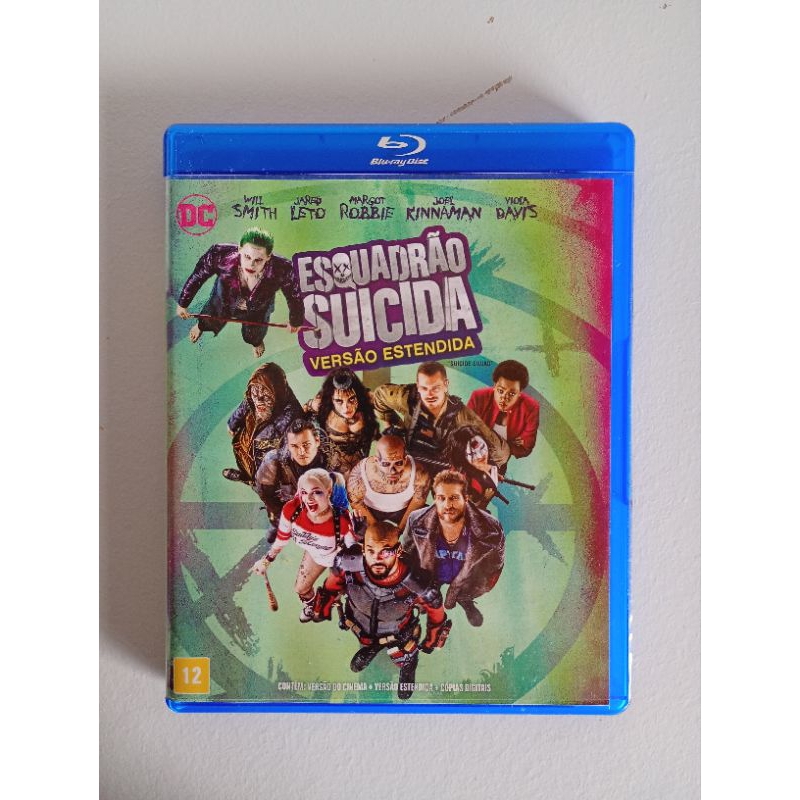 Dvd Duplo, blue-ray, esquadrão suicida, versão estendida.