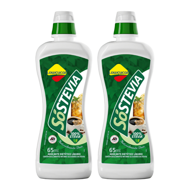 Adoçante Líquido Lowçucar Sóstevia Frasco 65ml em Oferta na Shopee