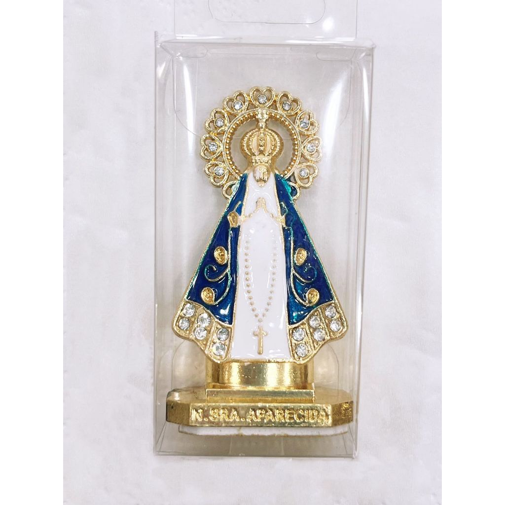 KIT1/3/5PCS Infete Imagen De Metal  Para Carro Dupla Face De Nossa Senhora em Oferta na Shopee