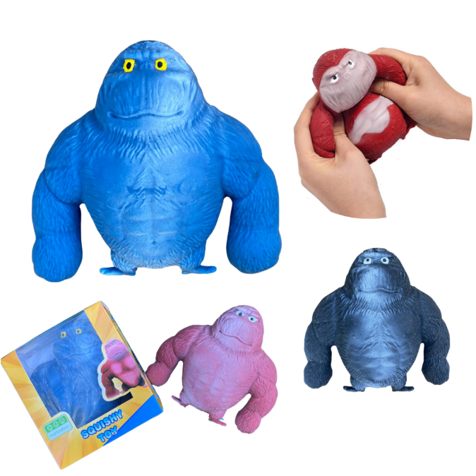 Brinquedo Gorila Indestrutível Macaco Esmaga Resistente Anti-Estresse Fidget Toys Sensorial 11cm Squishy Relaxante