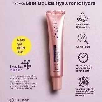 Base Líquida Hyaluronic Hydra FPS 30 Dazzle 30ml Hinode
