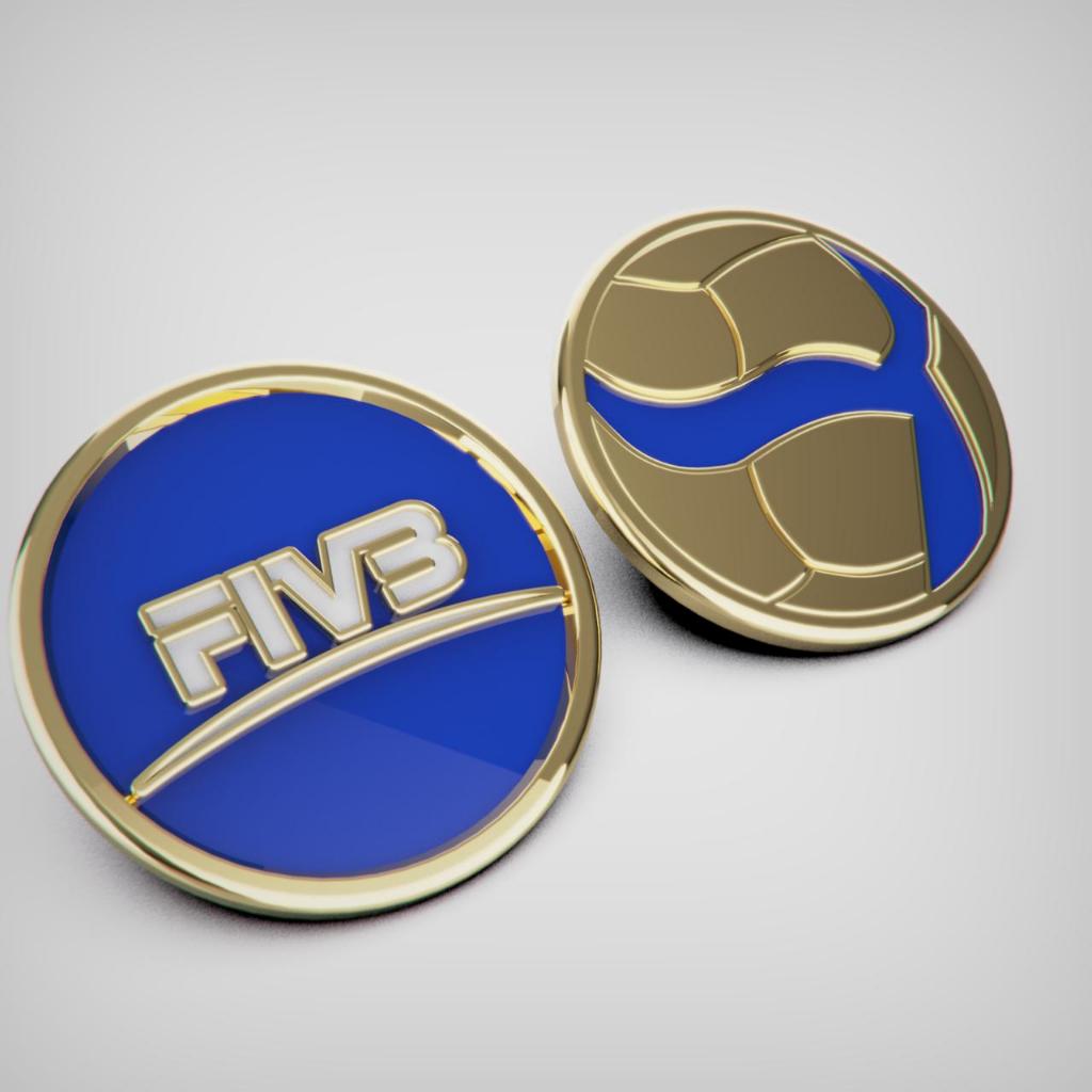 MOEDA FUNDIDA VOLEI 40MM