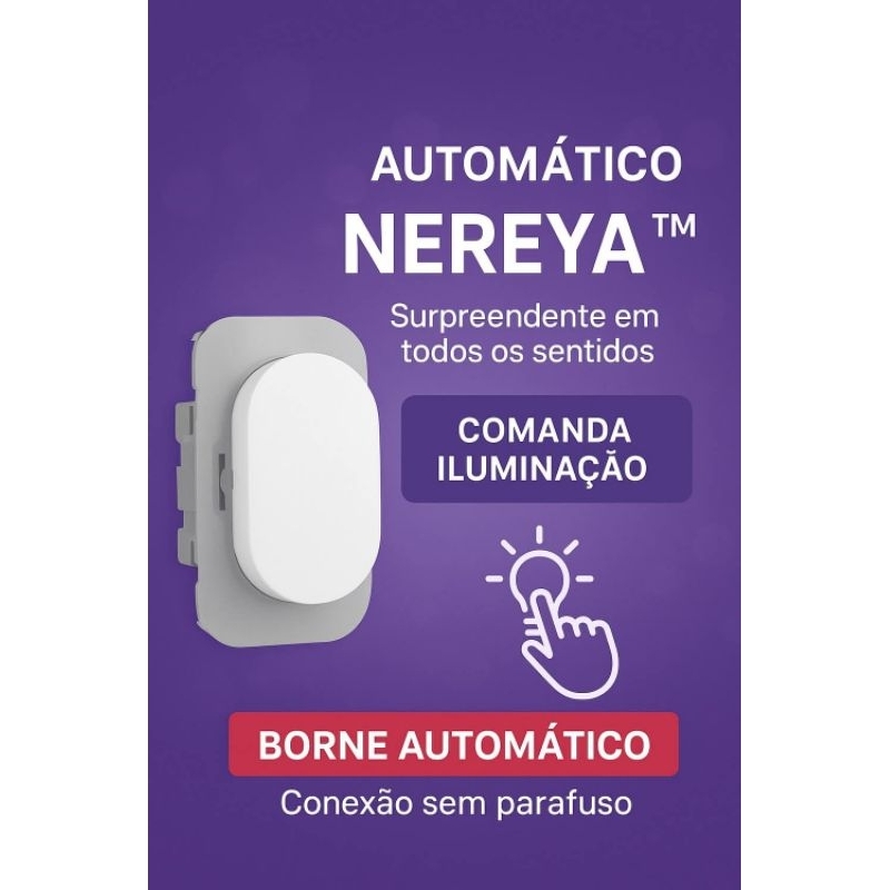 Interruptor Legrand Pial Nereya Borne Automático | Tomada Luz Elétrica Residencial