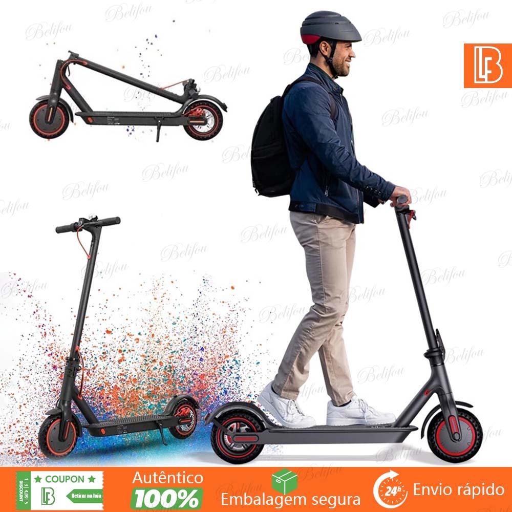 Patinete Elétrico Para Adultos Dobrável 350W Bivolt 36V Capacidade De Carga De 150KG