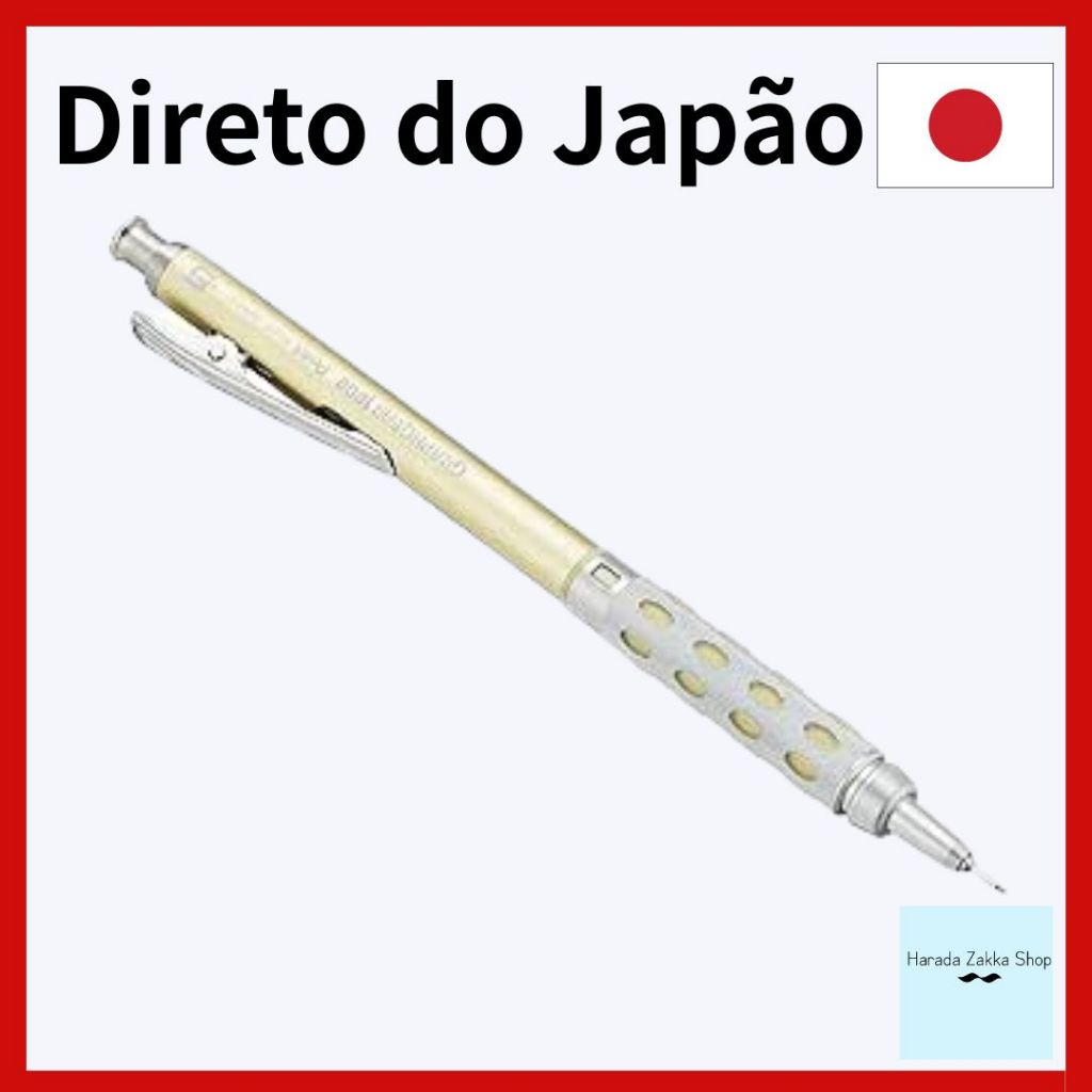 Pentel Drafting Lápis Mecânico Graph Gear 1000 0.5mm Cor Limitada PG1015 Champagne Gold… [Enviado diretamente do Japão]