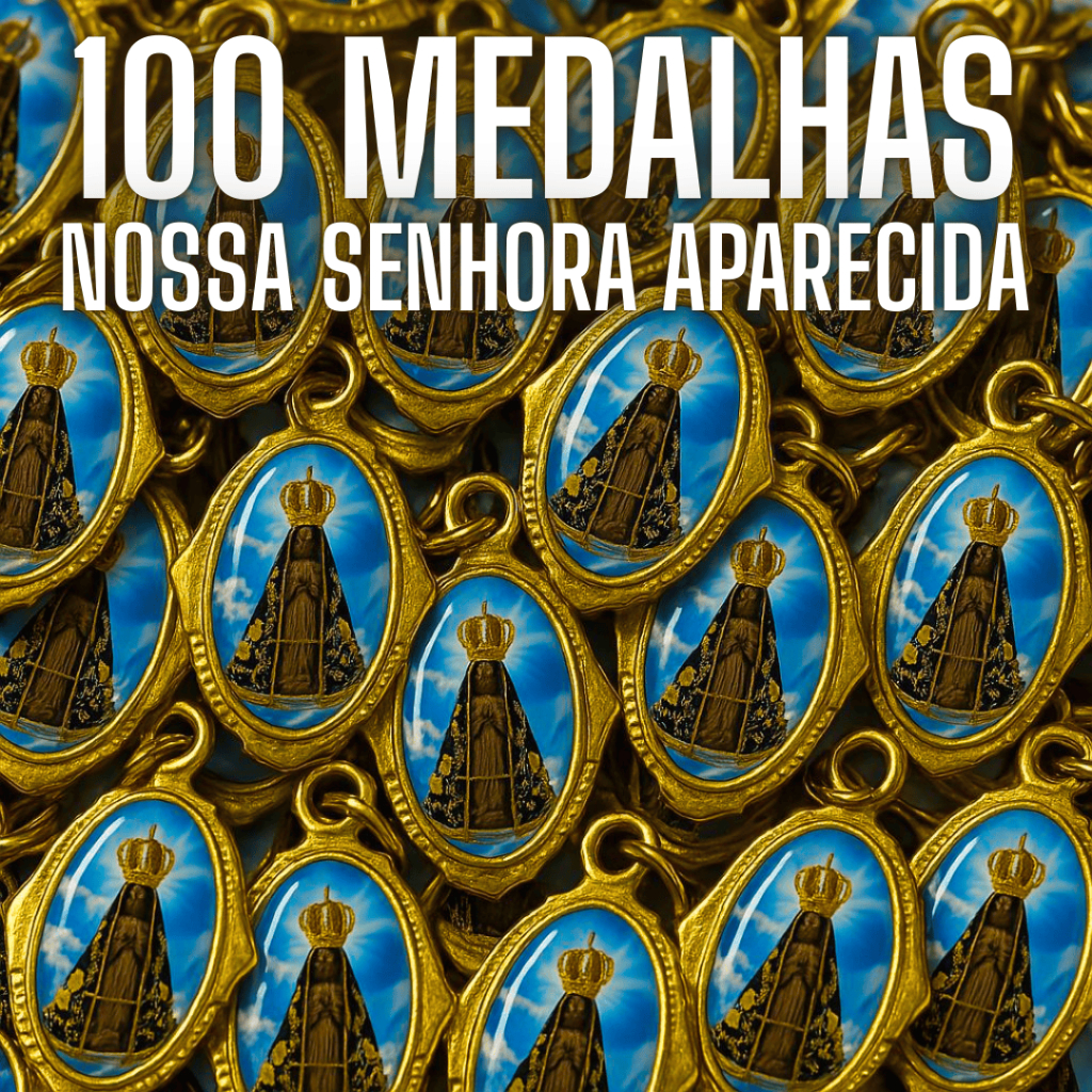 100 Medalhas Nossa Senhora Aparecida Católicas – Chapa Resinada Atacado Artigo Religioso em Oferta na Shopee
