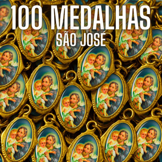 100 Medalhas - Medalha de São José: Proteção e Devoção em Chapa Resinada para Artigos Religiosos em Oferta na Shopee