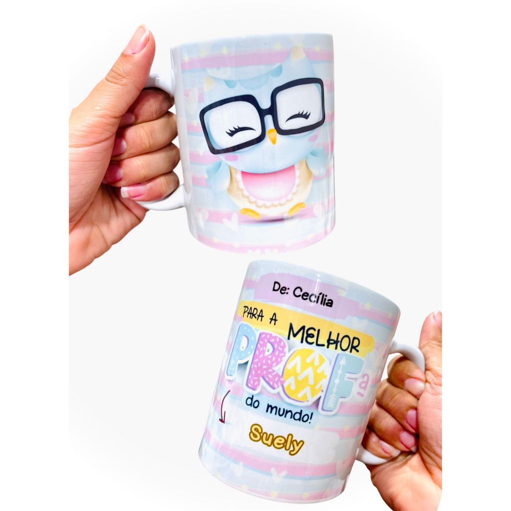 Caneca Dia dos Professores Personalizada Com Nome