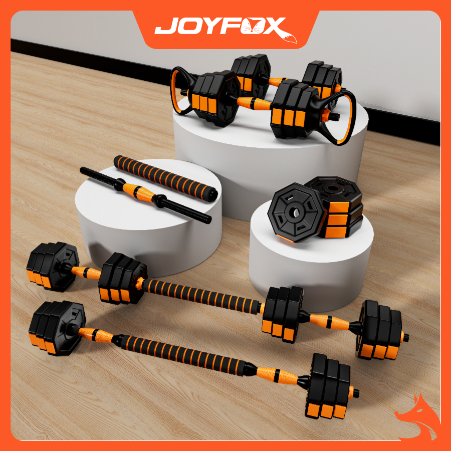 JOYFOX Alteres musculação Kit Halteres 6 Em 1 Musculação Até 30kg Ajustável Kettlebell em Oferta na Shopee