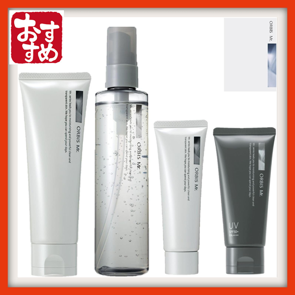 [Direto do Japão] ORBIS Mr. (Quase-medicamento) ORBIS Mr. Skin Care Kit de 3 Passos, Kit de Teste, Kit de 3 Passos + Kit de Sacola de Compras, Kit de 4 Passos (com Proteção UV), Kit de Limpeza Facial Masculina, Tônico e Creme Hidratante