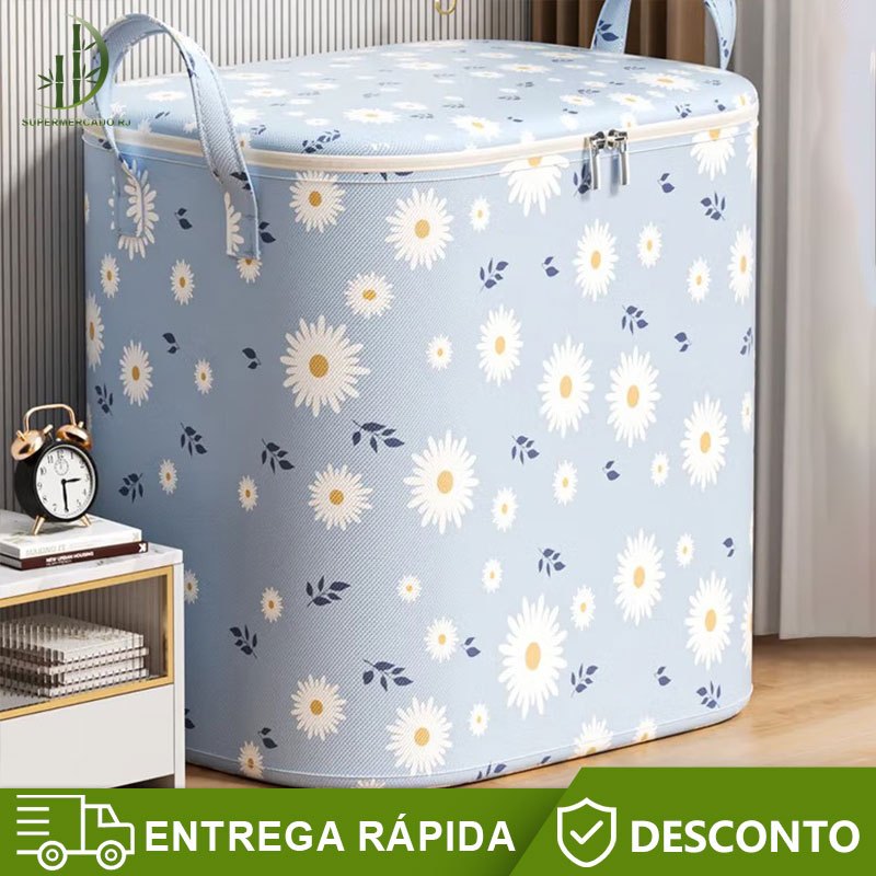 Caixa Armazenamento Guardar Roupas E Cobertores 110L/140L/180L Grande Capacidade