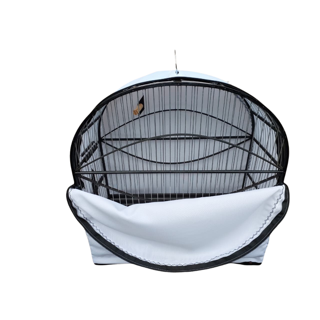 capas para gaiolas de curio, bicudo, etc com estampa, bordado lateral, fecho frontal, fecho lateral super luxo