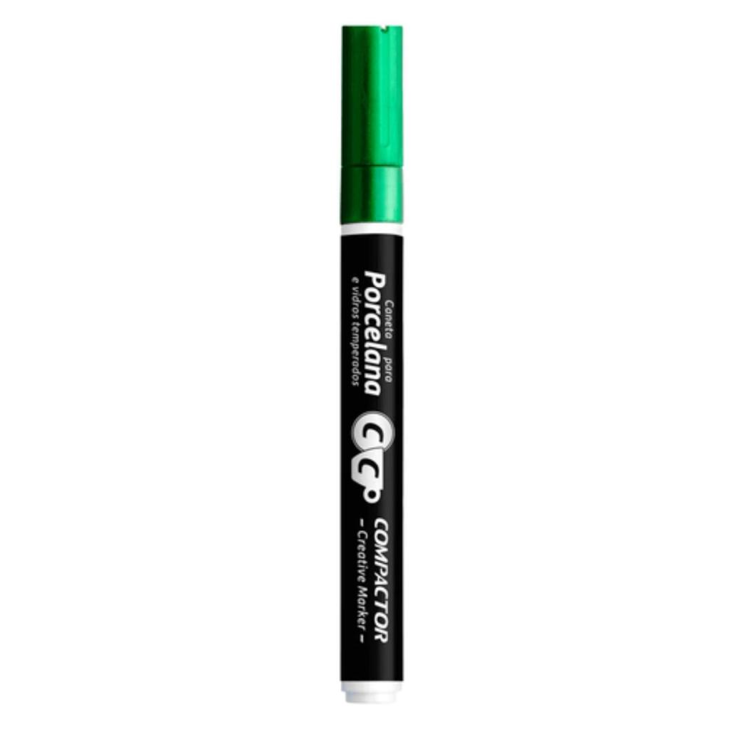 Marcador Porcelana Creative 2.0mm Cores Metálicas Compactor