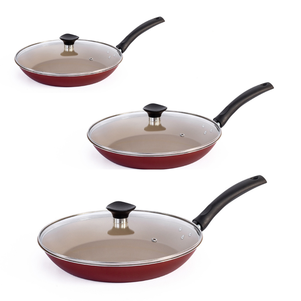 Kit 3 Frigideira  Antiaderente Tramontina 24 28 e 30 cm Starfon Max em Oferta na Shopee